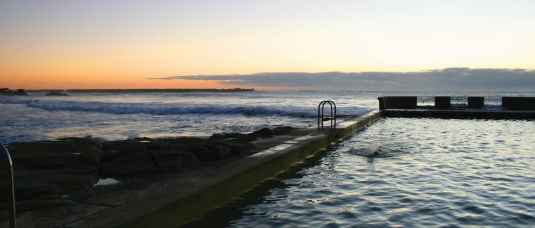 Outdoor Pool situated right on the beach