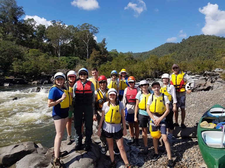 Wild Water Tours group photo on the Nymboida