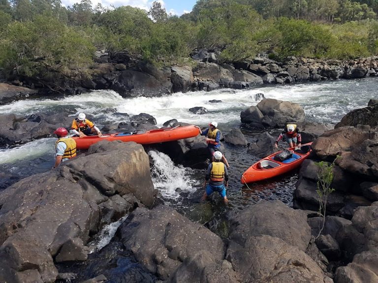 Wild Water Tours, portage around Cunglebung Falls