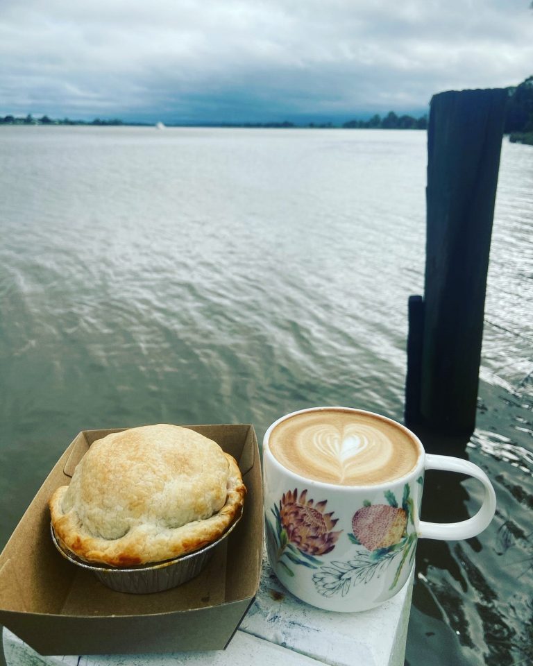 Coffee and Pie by the river