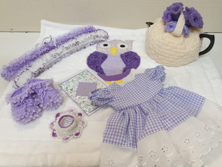 purple items