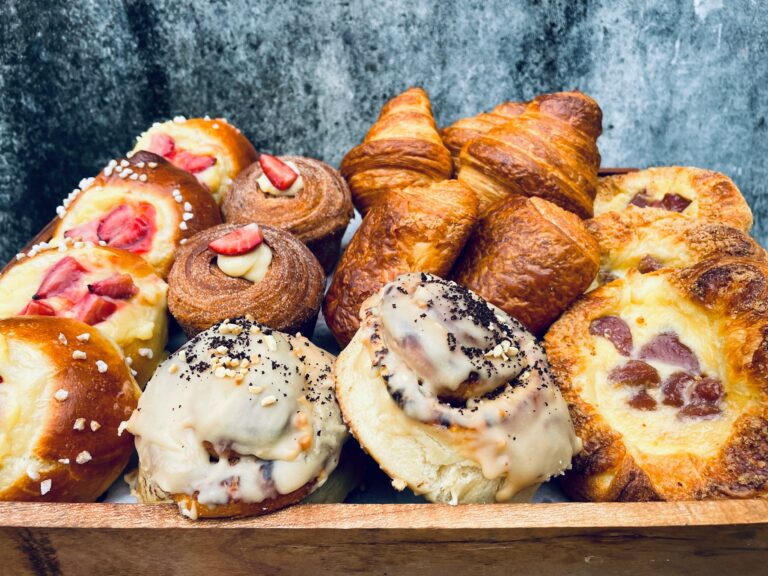 Glenreagh Bakery Selection of breakfast pastries fresh out of the oven