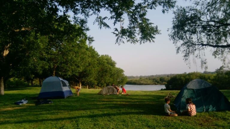 Camping at pecan Site 1