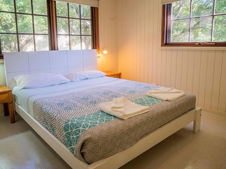 Cottage 5, bedroom, Woody Head, Bundjalung National Park. Photo: John Spencer/OEH