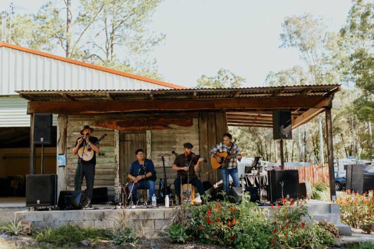 A band performing at the Clarence Valley Camp Oven Festival