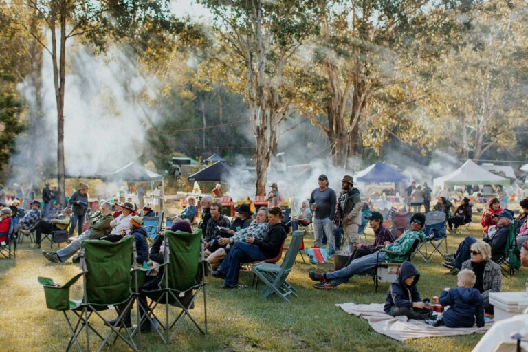 People enjoying the great outdoors at Clarence Valley Camp Oven Festival